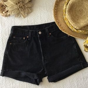 LEVIS 501 denim shorts vintage cutoffs